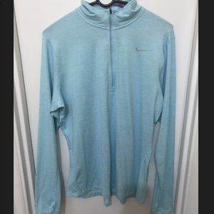 NIKE DRI FIT HALF ZIP RUNNING TOP